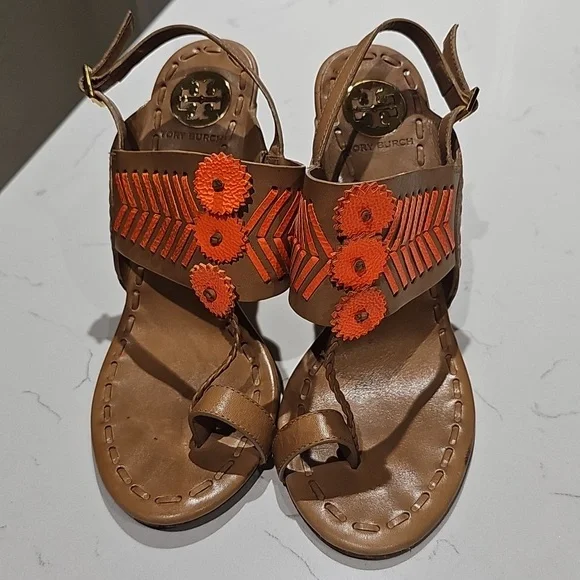 Tory Burch Caylon toe ring sandal 7.5 - Picture 2 of 9